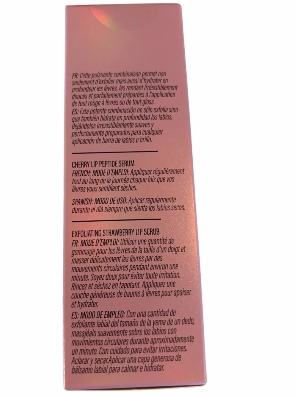 Market Fresh Beauty Cherry Lip Serum & Exfoliating Strawberry Lip Set - Pink NIB